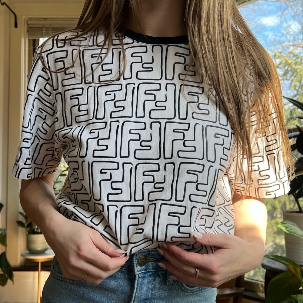 Fendi x Joshua Vides Logo Tee
